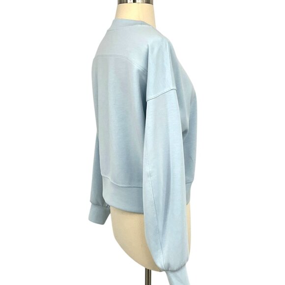 Lululemon x OTF Softstreme Perfectly Oversized Cropped Crew Powder Blue Size 4 - Picture 6 of 8